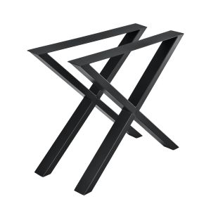 Juego de 2 patas metálicas para mesa de comedor