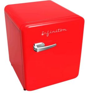 Frigorífico infifrigorífico infiniton cl-v48 - 46 litros, vintage, rojo