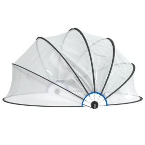 vidaXL cúpula para piscina redonda PVC 406x203 cm