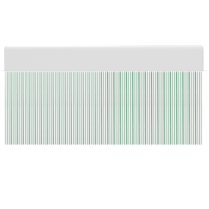 Cortina para puertas de PVC stripe blanco con verde / 120 x 220