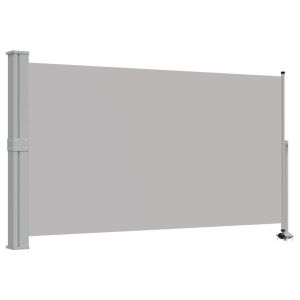 vidaXL toldo lateral retráctil para patio 140x300 cm gris