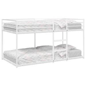 Cama 100x190 cm,litera sin colchón acero blanco rhu3354