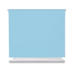 Estor enrollable opaco azul 150x150cm.