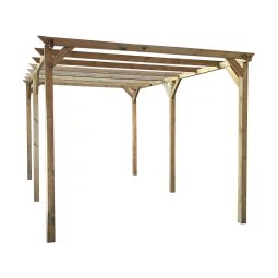 Carport de madera "solar ii" 3 x 5 x 2,4