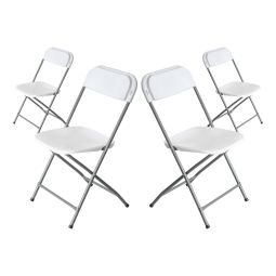 Pack 4 sillas plegables de resina garden 45x44.5x79cm 7house