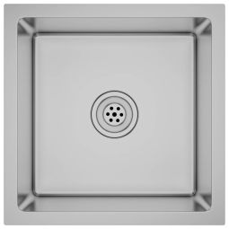 vidaXL fregadero de cocina hecho a mano acero inoxidable
