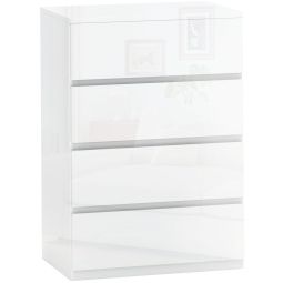 Cómoda con cajone 55x33x80 cm color blanco Homcom