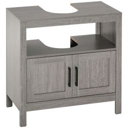 Armario de baño 60x30x60 cm color gris kleankin, hogar - baño