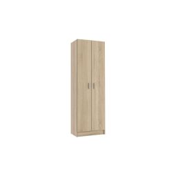 Armario zapatero multiusos de 2 puertas 59x180 cm roble canadian