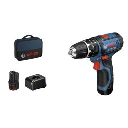 Taladro percutor 12V 2 batería 2Ah Bosch azul