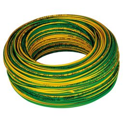 Cable H07V-K 1x2,5mm amarillo-verde rollo 5m