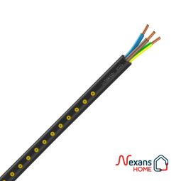 Cable U-1000 R2V 3x2,5mm negro Nexans rollo 5m