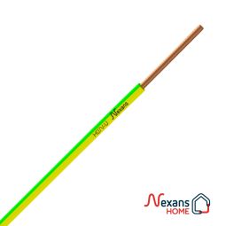 Cable H07V-U 1x2,5mm amarillo-verde Nexans rollo 10m