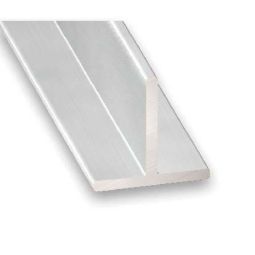 Perfil en T aluminio 100 x 2 x 2 cm