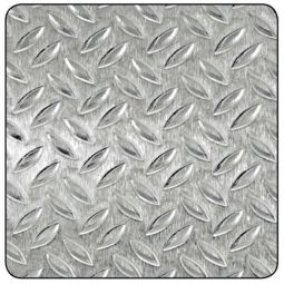 Chapa aluminio "grano de arroz"