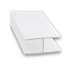 Perfil de unión en h pvc 100 x 2 x 0,8 cm