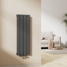 Emke radiador agua caliente vertical monocapa antracita, 90x30,4 cm, 297w