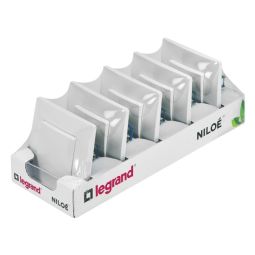 Pack 5 interruptores conmutadores niloe legrand blanco