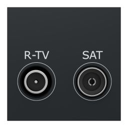 Toma tv/sat final  New Unica Antracita Schneider