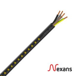Cable U-1000 R2V 4x2,5mm negro Nexans al corte 1m