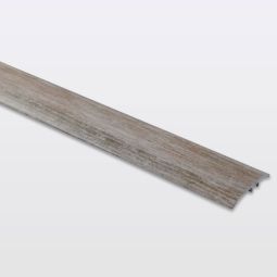 Perfil de unión plano aluminio "decor160" 93 x 3,7 cm madera