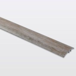 Perfil de unión plano aluminio "decor160" 180 x 3,7 cm madera
