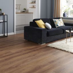  Suelo vinílico Click PVC roble oscuro Jazy