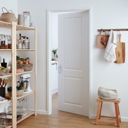 Puerta de Interior camargue lacada blanca derecha 203 x 82,5 cm