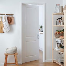 Puerta de Interior camargue lacada blanca izquierda 203 x 82,5 cm