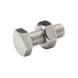 Perno y tuerca hexagonal 6x16 mm 10 uds