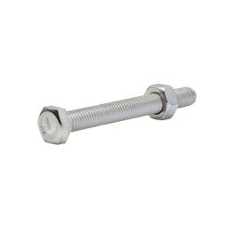Perno y tuerca hexagonal 8x70 mm 10 uds
