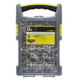 Juego de tornillos para madera diall 1200 uds