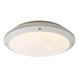 Aplique led estanco sheye 14,5 w ip65 28 cm blanco