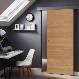 Puerta de Interior corredera exmoor melamina roble 203 x 82,5 cm