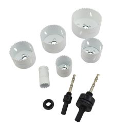 Juego brocas de corona bimetal electricista