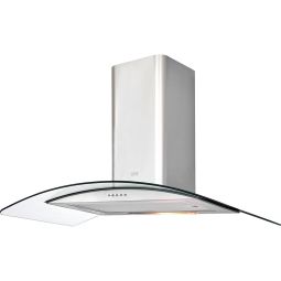 Campana extractora inox cristal 90 cm