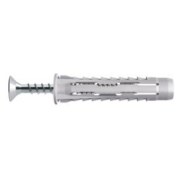 Pack 5 tacos multimaterial con tornillo diall 10 x 50 mm