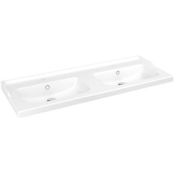 Lavabo cerámico 2 senos lana 120x46 cm