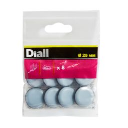 Deslizador mueble patín adhesivo ø 25 mm diall 8 uds