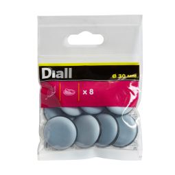 Deslizador mueble patín adhesivo ø 30 mm diall 8 uds