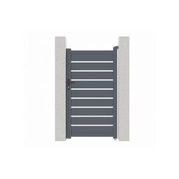 Puerta peatonal gris vogel 1m h.180cm