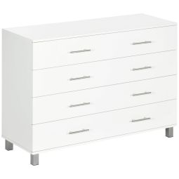 Cómoda con cajone 112x38.2x81 cm color blanco Homcom