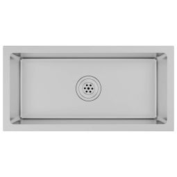 vidaXL fregadero de cocina hecho a mano acero inoxidable