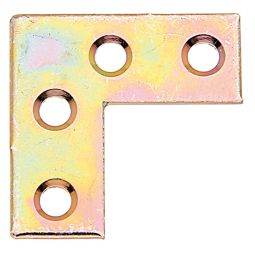Pack 12 escuadras de ángulo plana 25 x 25 x 10 mm