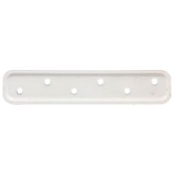 Pletina de embutir 180 x 40 mm blanca
