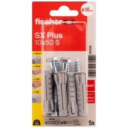 Taco SX Plus con tornillo 10x50mm 5uds