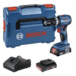 Taladro percutor Brushless 18V 2 batería 2Ah Bosch azul