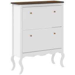 Mueble zapatero 84x29x109 cm color blanco Homcom