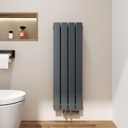 Emke radiador vertical doble capa antracita, 90x30,4 cm, 446w