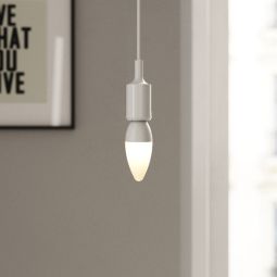 Bombilla filamento led vela e14 650lm regulable 4,8w luz neutra